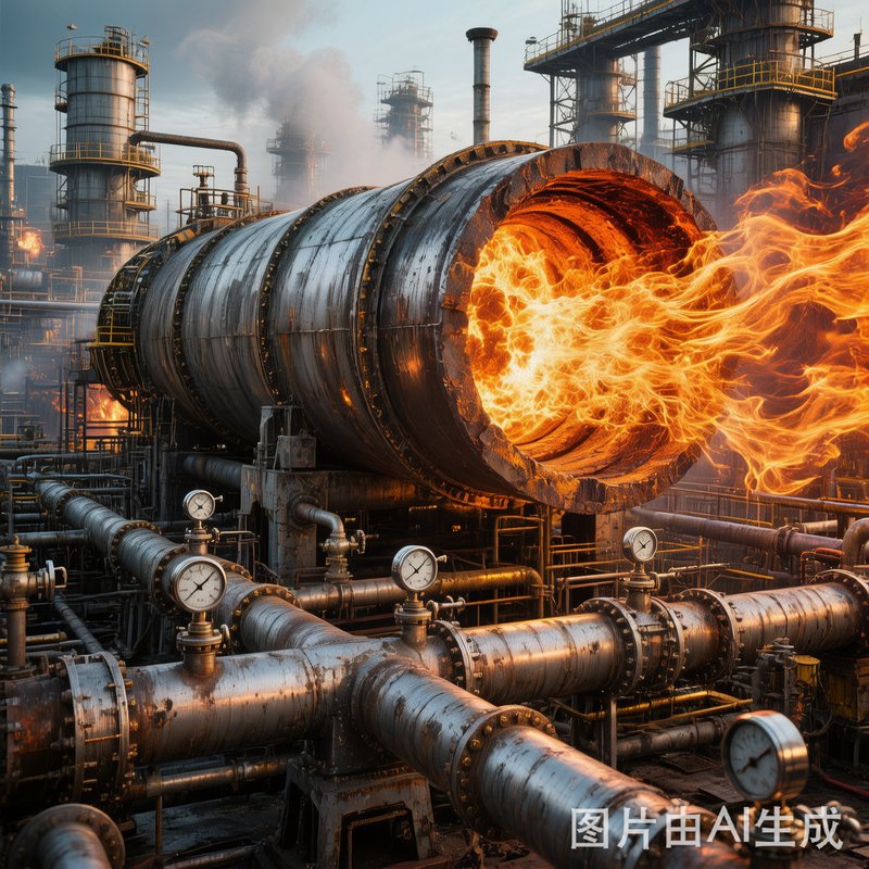 数字星尘：石油炼化回转窑焚烧系统三维动画